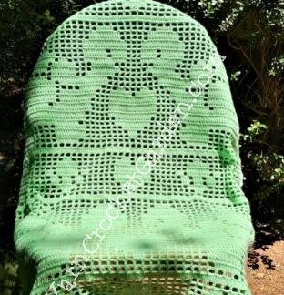 Turtle baby blanket crochet pattern