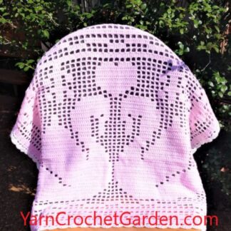 crochet pattern blanket heart geese love