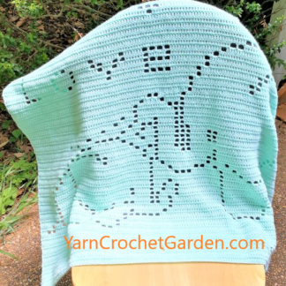 Crochet Patterns Blanket Elephant Baby Shower Gifts II Fits Baby to Adults Blanket