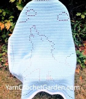 Wolf Blanket Crochet Pattern Baby Boys Girls Toddlers Kids Teenagers Adults Blanket Filet Afghan Wolf Lover Gift Beginner Friendly