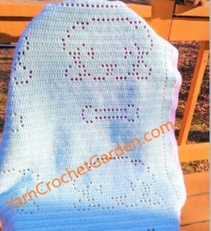 Crochet Baby Blanket Pattern Puppy Dog Blanket Easy For Beginner Extended Size Blanket Fit Kids Teenagers Adults Filet