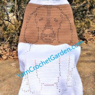Crochet Dog Blanket Pattern Puppy Springer Spaniel Blanket More Sizes Fit Baby Kids Adults Filet