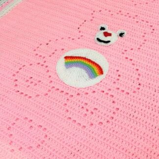 Crochet Pattern Baby Blanket, Cute Bear, Heart, Bear, Crochet Filet Blanket, Filet Crochet Pattern, More Sizes Fit Baby Kids Adults Filet