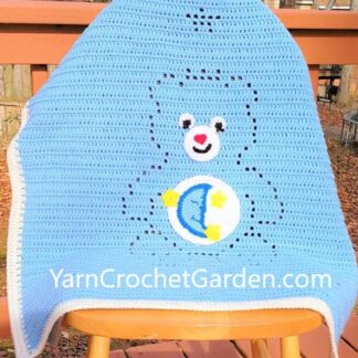 Crochet Pattern Blanket, Cute Bear, Bear, Crochet Filet Blanket, Crochet Baby Blanket, Filet Crochet Pattern, More Sizes Fit Kids Adults