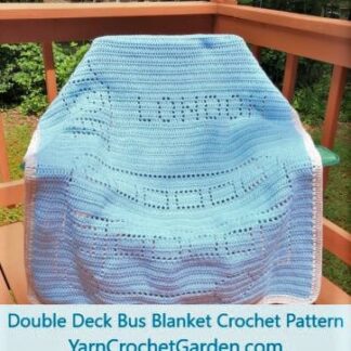 Boy Double Deck Bus Blanket Crochet Patterns London Tower Girl Baby Toddler Kid Adults Blanket Pattern Crochet Filet Blanket Crochet Pattern