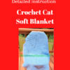 PDF cover for the filet crochet cat blanket pattern – easy beginner, baby to adult sizes