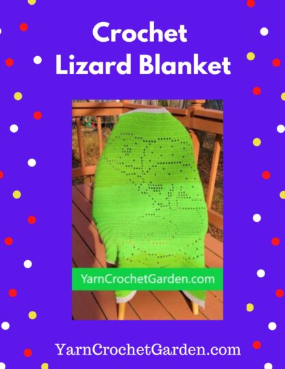 Crochet Lizard Blanket Pattern Baby Wildlife Crochet Filet Blanket Kids Adults Sizes Blanket Crochet Patterns