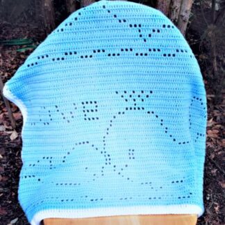 Crochet Whale Blanket Pattern Baby Blanket Easy Crochet Pattern Sea Animal Blanket Sizes For Kids Adult Blanket Filet