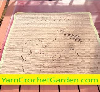 Crochet Horse Blanket Pattern Crochet Horse Lover Baby Afghan Blanket