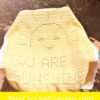 Handmade You Are My Sunshine crochet baby blanket as a baby shower gift