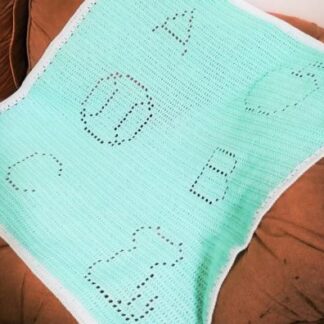 crochet blanket pattern ABC Letters