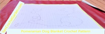 Crochet Dog Blanket Pattern Pomeranian Puppy Filet Blanket Crochet Pattern Sizes Fit Baby Kids Adults