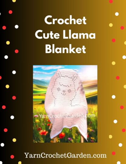 Llama Alpaca Blanket Baby Crochet Pattern Nursery Blanket Crochet Blanket Baby Afghan Crochet Blanket Gifts Girl Boy Blanket Sizes For Adult