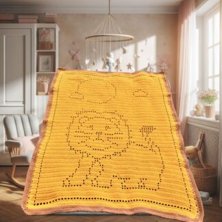 Lion Crochet Pattern Blanket Baby Boys Girls Toddlers Kids Teenagers Adults Blanket Filet Afghan Lion Lover Gift