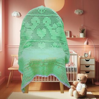 Turtle baby blanket crochet pattern