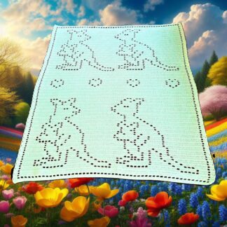 Kangaroo Baby Mom Blanket Crochet Pattern