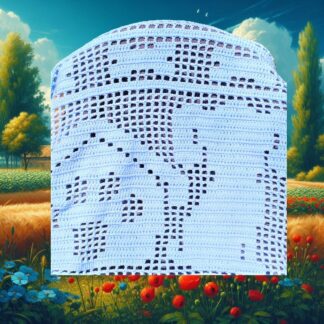 Dog house paw blanket crochet pattern