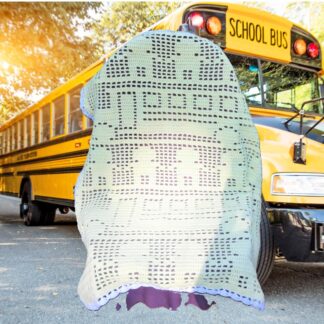 Crochet Pattern Blanket School Bus