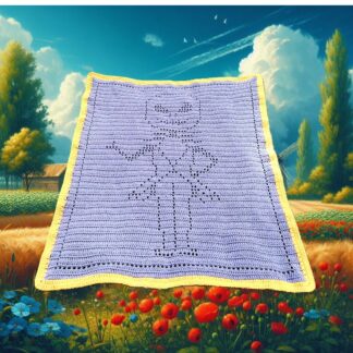 Skeleton Halloween Blanket Crochet Pattern for kids Adults