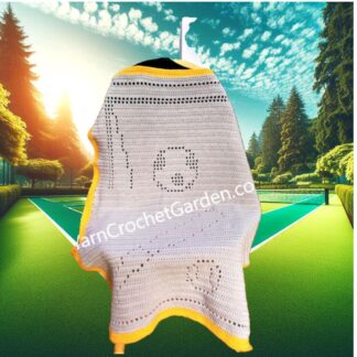 Crochet sport soccer blanket pattern football