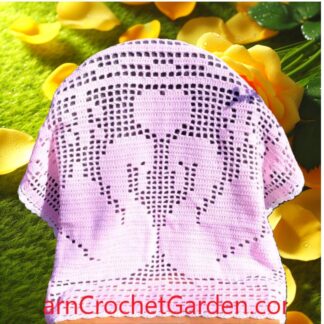 Crochet heart blanket valentine pattern geese